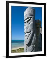 Traditional Wood Carving at the Ile Des Pins, New Caledonia, Melanesia, South Pacific, Pacific-Michael Runkel-Framed Photographic Print