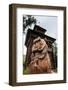 Traditional Wood Carving in the Ewenen Museum in Esso, Kamchatka, Russia, Eurasia-Michael Runkel-Framed Photographic Print