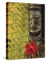 Traditional Wood Carving, Rarotonga, Cook Islands-Neil Farrin-Stretched Canvas