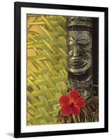 Traditional Wood Carving, Rarotonga, Cook Islands-Neil Farrin-Framed Photographic Print