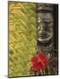 Traditional Wood Carving, Rarotonga, Cook Islands-Neil Farrin-Mounted Photographic Print