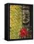 Traditional Wood Carving, Rarotonga, Cook Islands-Neil Farrin-Framed Stretched Canvas