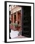 Traditional Wood Door and 19th Century Floor Tiles in Restored Traditional Pol House-John Henry Claude Wilson-Framed Photographic Print