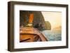 Traditional Wooden Boat in a Tropical Bay on Koh Phi Phi Island, Thailand, Asia.-goinyk-Framed Photographic Print