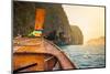 Traditional Wooden Boat in a Tropical Bay on Koh Phi Phi Island, Thailand, Asia.-goinyk-Mounted Photographic Print