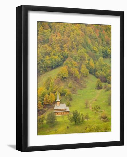 Traditional Wooden Church, Maramures, Romania-Russell Young-Framed Photographic Print