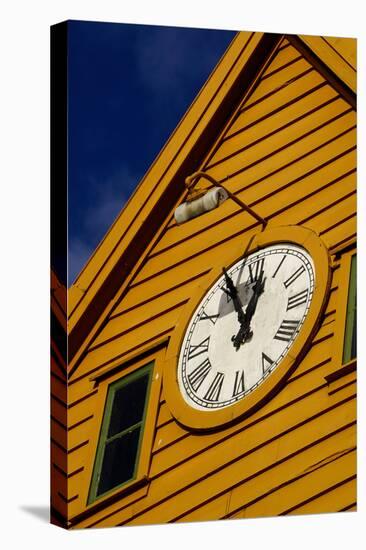 Traditional Wooden Hanseatic Merchants Buildings of the Bryggen, Bergen, Norway, Scandinavia-Robert Harding-Stretched Canvas