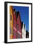 Traditional Wooden Hanseatic Merchants Buildings of the Bryggen, Bergen, Norway, Scandinavia-Robert Harding-Framed Photographic Print