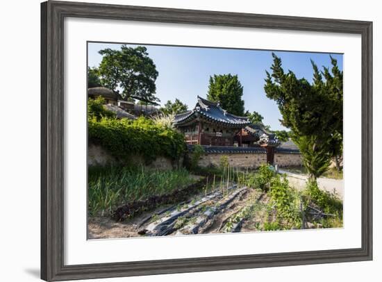 Traditional Wooden House in the Yangdong Folk Village Near Gyeongju, South Korea, Asia-Michael-Framed Photographic Print