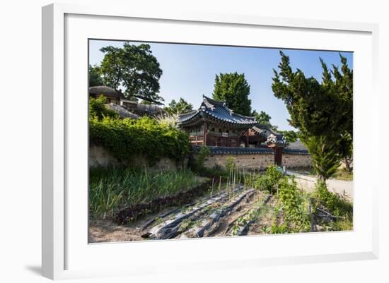 Traditional Wooden House in the Yangdong Folk Village Near Gyeongju, South Korea, Asia-Michael-Framed Photographic Print