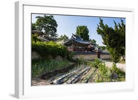 Traditional Wooden House in the Yangdong Folk Village Near Gyeongju, South Korea, Asia-Michael-Framed Photographic Print