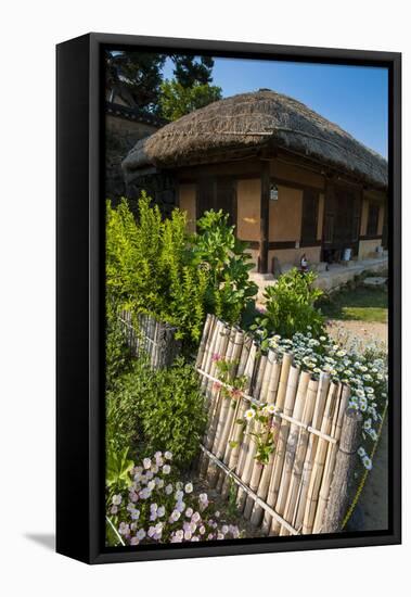 Traditional Wooden House in the Yangdong Folk Village Near Gyeongju, South Korea, Asia-Michael-Framed Stretched Canvas