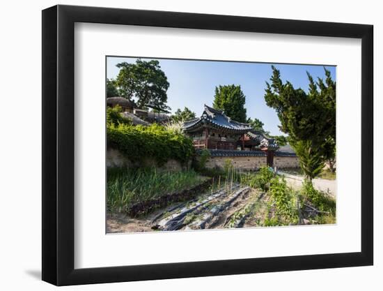 Traditional Wooden House in the Yangdong Folk Village Near Gyeongju, South Korea, Asia-Michael-Framed Photographic Print