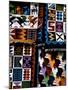 Traditional Wool Textile Blankets for Sale, Pisac Market, Peru-Cindy Miller Hopkins-Mounted Photographic Print