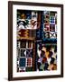 Traditional Wool Textile Blankets for Sale, Pisac Market, Peru-Cindy Miller Hopkins-Framed Photographic Print