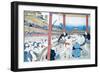 Traditional Wrestling in Japan: Sumo Wrestlers-null-Framed Giclee Print