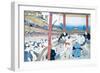 Traditional Wrestling in Japan: Sumo Wrestlers-null-Framed Giclee Print