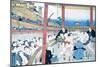 Traditional Wrestling in Japan: Sumo Wrestlers-null-Mounted Giclee Print