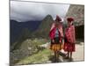 Traditionally Dressed Children by Machu Picchu, UNESCO World Heritage Site, Vilcabamba Mtns, Peru-Simon Montgomery-Mounted Photographic Print