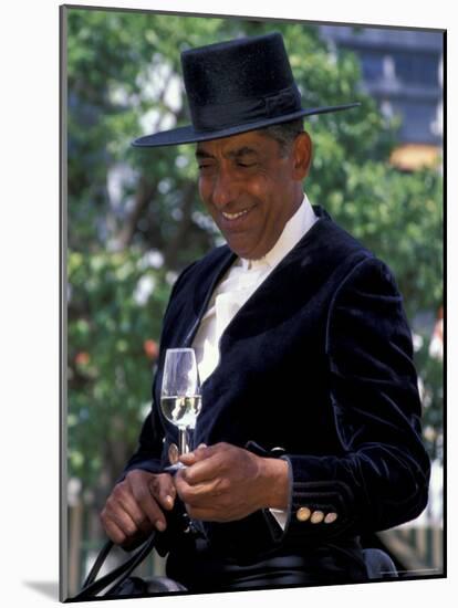 Traditionally Dressed Man on Horseback at Feria de Abril, Sevilla, Spain-Merrill Images-Mounted Photographic Print