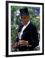 Traditionally Dressed Man on Horseback at Feria de Abril, Sevilla, Spain-Merrill Images-Framed Photographic Print