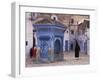 Traditionally Dressed Muslims in the Plaza Alhaouta, Morocco-Merrill Images-Framed Photographic Print