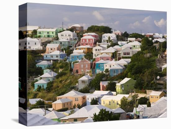 Traditonal Bermuda Houses-Gavin Hellier-Stretched Canvas