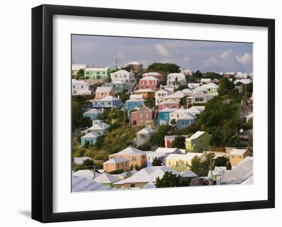 Traditonal Bermuda Houses-Gavin Hellier-Framed Photographic Print