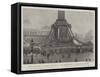 Trafalgar Day in London, 21 October, the Decorations of the Nelson Column-null-Framed Stretched Canvas