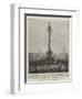 Trafalgar Day in London, the Nelson Column Decorated-null-Framed Giclee Print