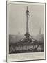 Trafalgar Day in London, the Nelson Column Decorated-null-Mounted Giclee Print