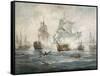 Trafalgar - End Game-Richard Willis-Framed Stretched Canvas