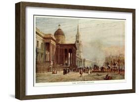 Trafalgar Sq, Fulleylove-John Fulleylove-Framed Art Print