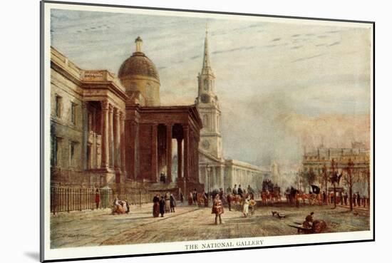 Trafalgar Sq, Fulleylove-John Fulleylove-Mounted Art Print