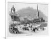 Trafalgar Square 1842-null-Framed Art Print