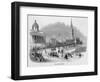 Trafalgar Square 1842-null-Framed Art Print