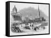 Trafalgar Square 1842-null-Framed Stretched Canvas