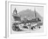 Trafalgar Square 1842-null-Framed Art Print