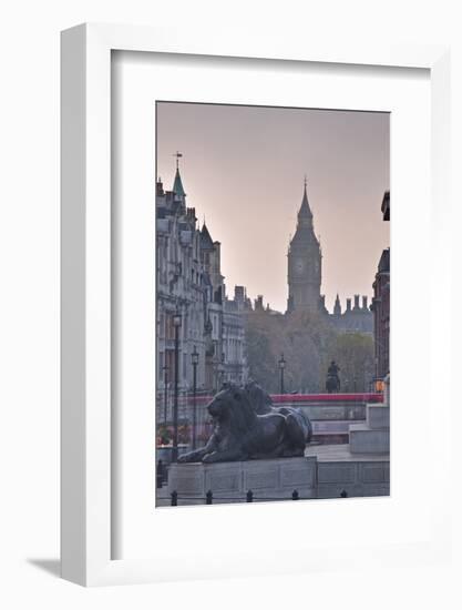 Trafalgar Square and Big Ben at Dawn, London, England, United Kingdom, Europe-Julian Elliott-Framed Photographic Print