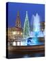 Trafalgar Square at Christmas, London, England, United Kingdom, Europe-Stuart Black-Stretched Canvas