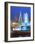 Trafalgar Square at Christmas, London, England, United Kingdom, Europe-Stuart Black-Framed Photographic Print