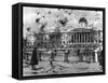 Trafalgar Square Birds-null-Framed Stretched Canvas