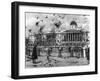 Trafalgar Square Birds-null-Framed Photographic Print