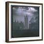 Trafalgar Square by Night with a Full Moon-null-Framed Photographic Print