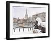 Trafalgar Square in Winter Snow, London, England, United Kingdom, Europe-Alan Copson-Framed Photographic Print