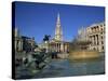 Trafalgar Square, Including St. Martin in the Fields, London, England, UK-Rainford Roy-Stretched Canvas