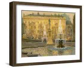 Trafalgar Square, London, 1908-Henri Eugene Augustin Le Sidaner-Framed Giclee Print