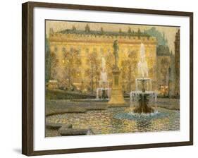 Trafalgar Square, London, 1908-Henri Eugene Augustin Le Sidaner-Framed Giclee Print