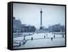 Trafalgar Square, London, England, UK-Alan Copson-Framed Stretched Canvas