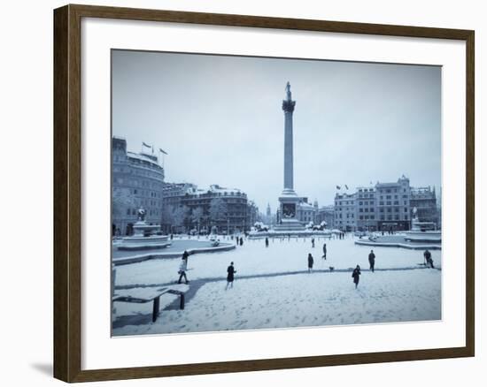 Trafalgar Square, London, England, UK-Alan Copson-Framed Photographic Print